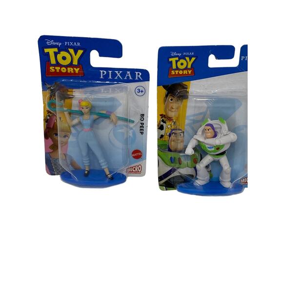 Disney Pixar Toy Story Buzz Lightyear Bo Peep Lot Of 2 Figurines Cake Toppers - Picture 5 of 6